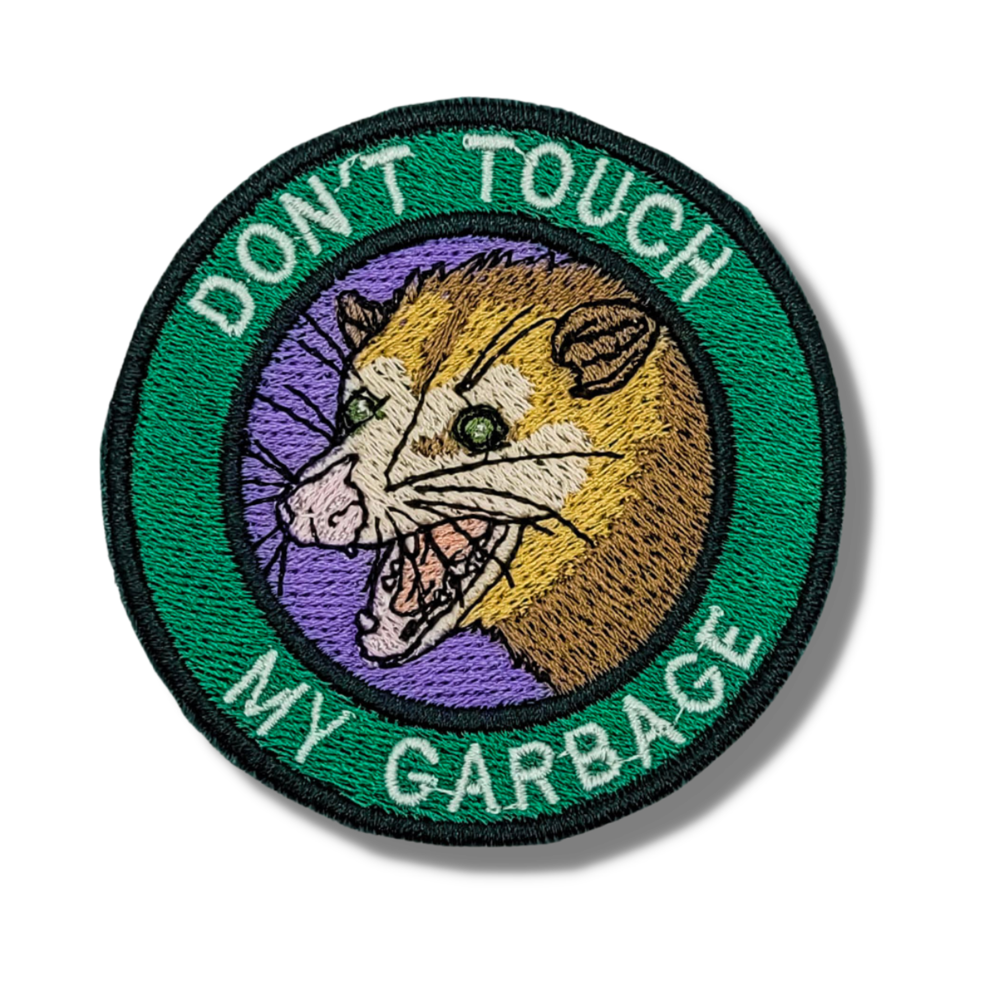 Don't Touch My Garbage Possum Embroidered Patch