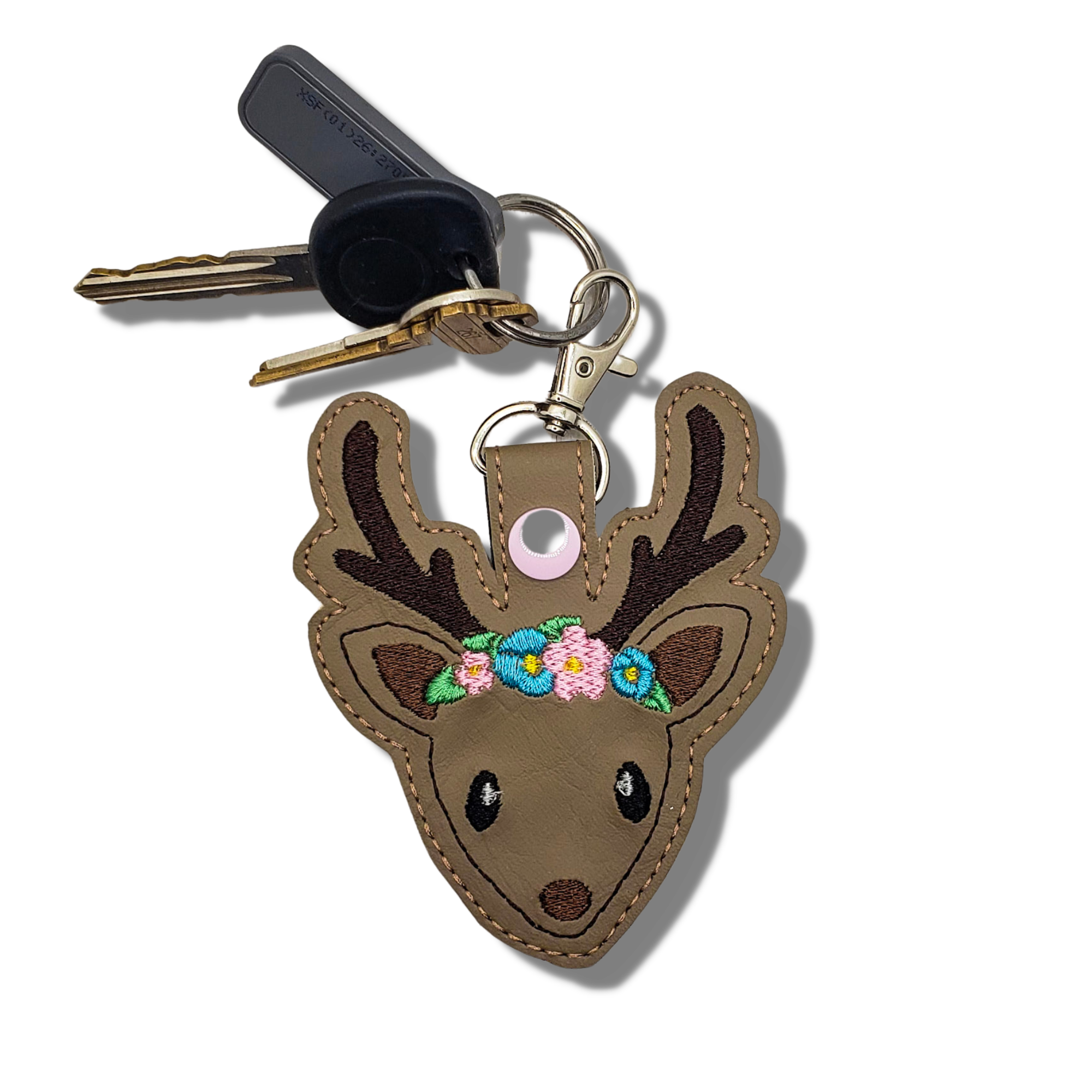 Floral Buck Keychain