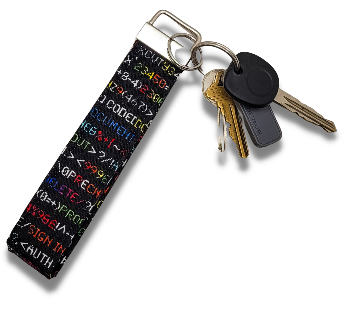 Coding Wristlet Key Strap