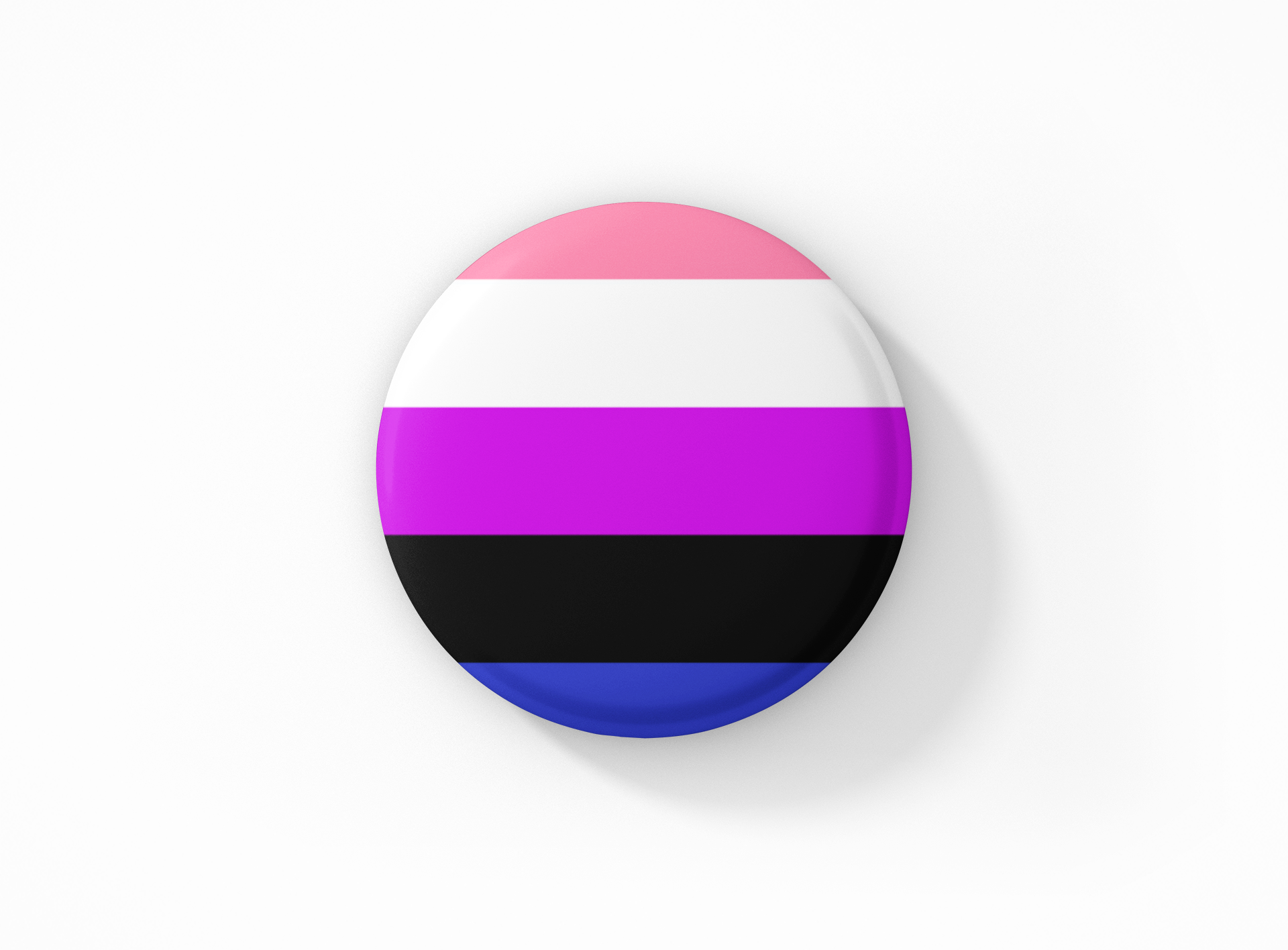 Genderfluid Flag Pinback Button