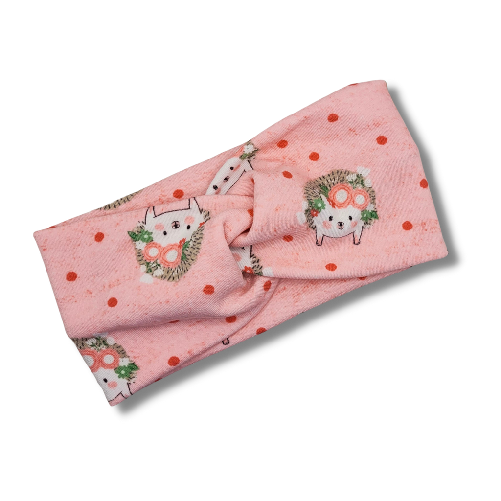 Hedgehog Print Stretch Knit Headband