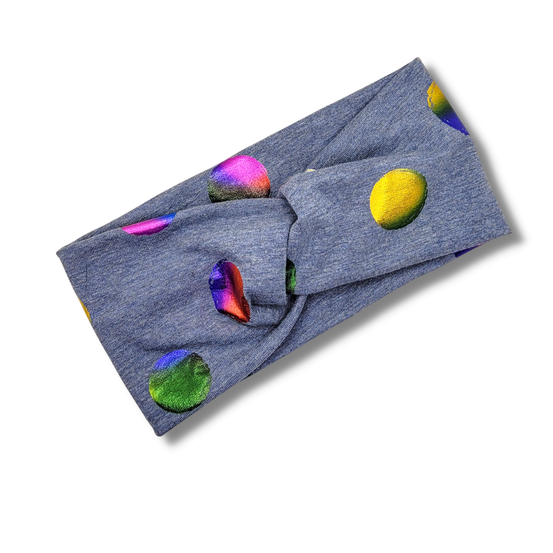 Rainbow Foil Stretch Knit Headband