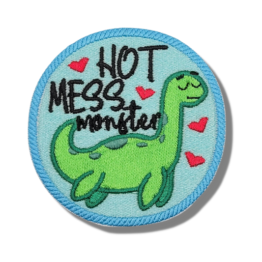 Hot Mess Monster Embroidered Patch