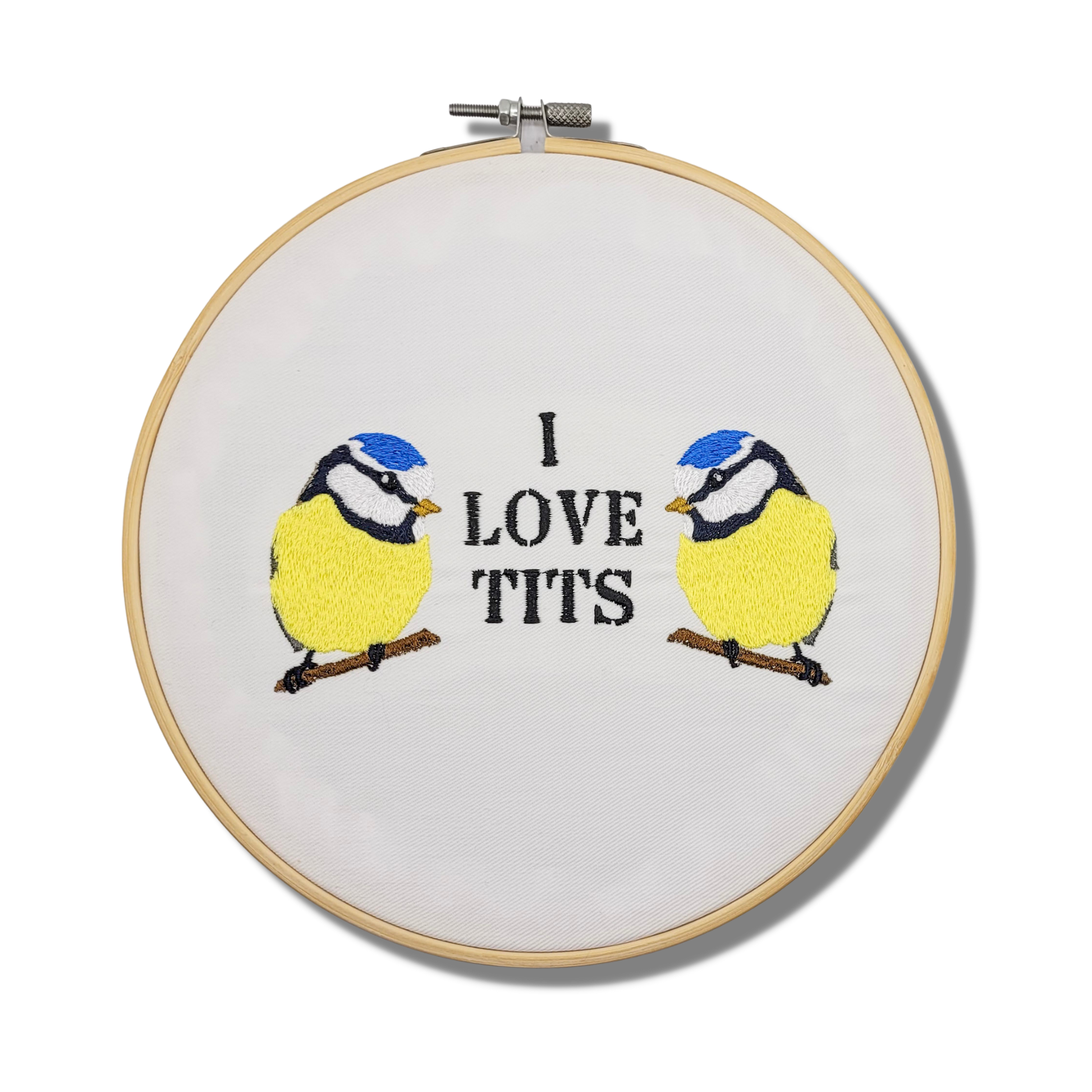 8 I Love Tits Embroidered Wall Hanging – The Craftinista