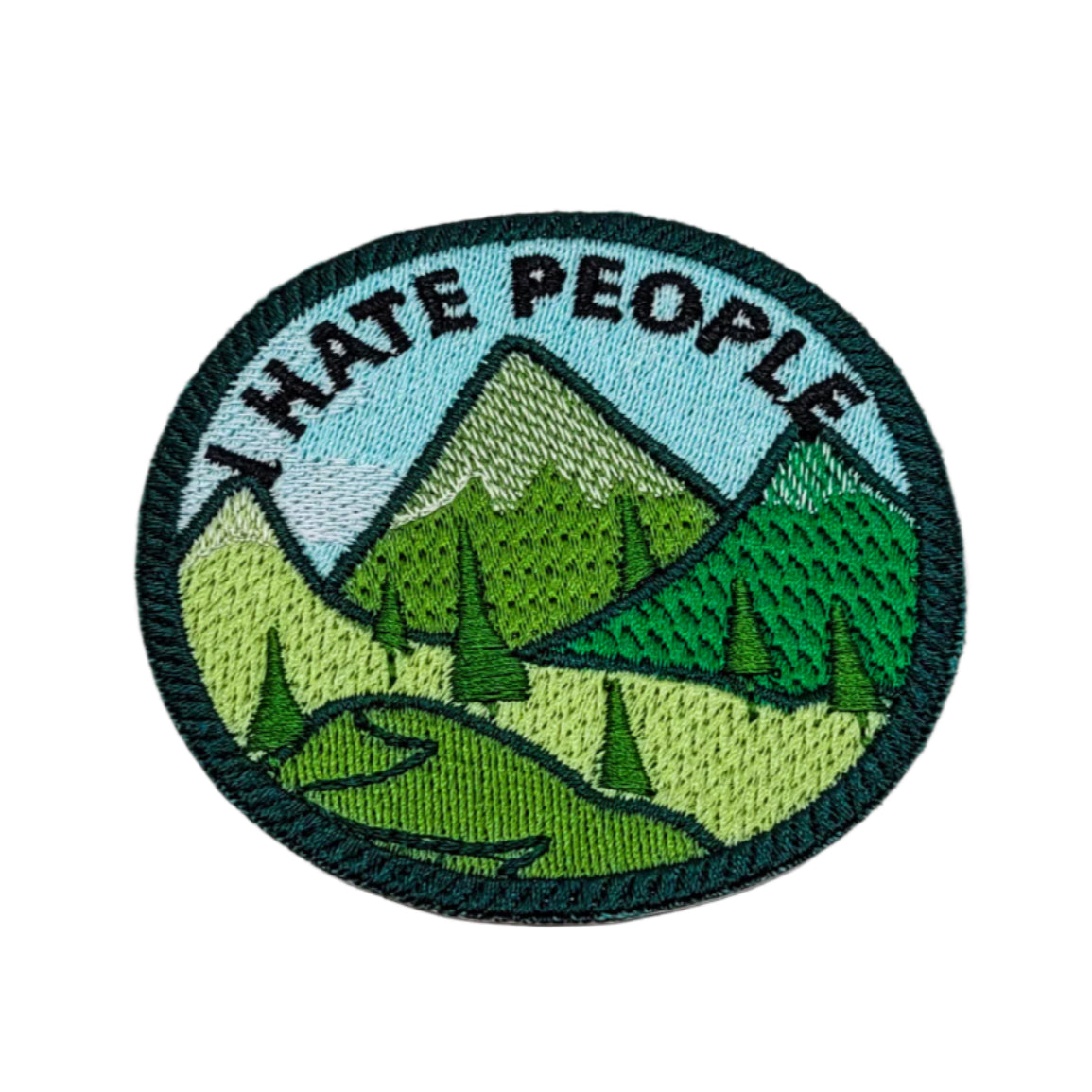 I Hate People Embroidered Patch