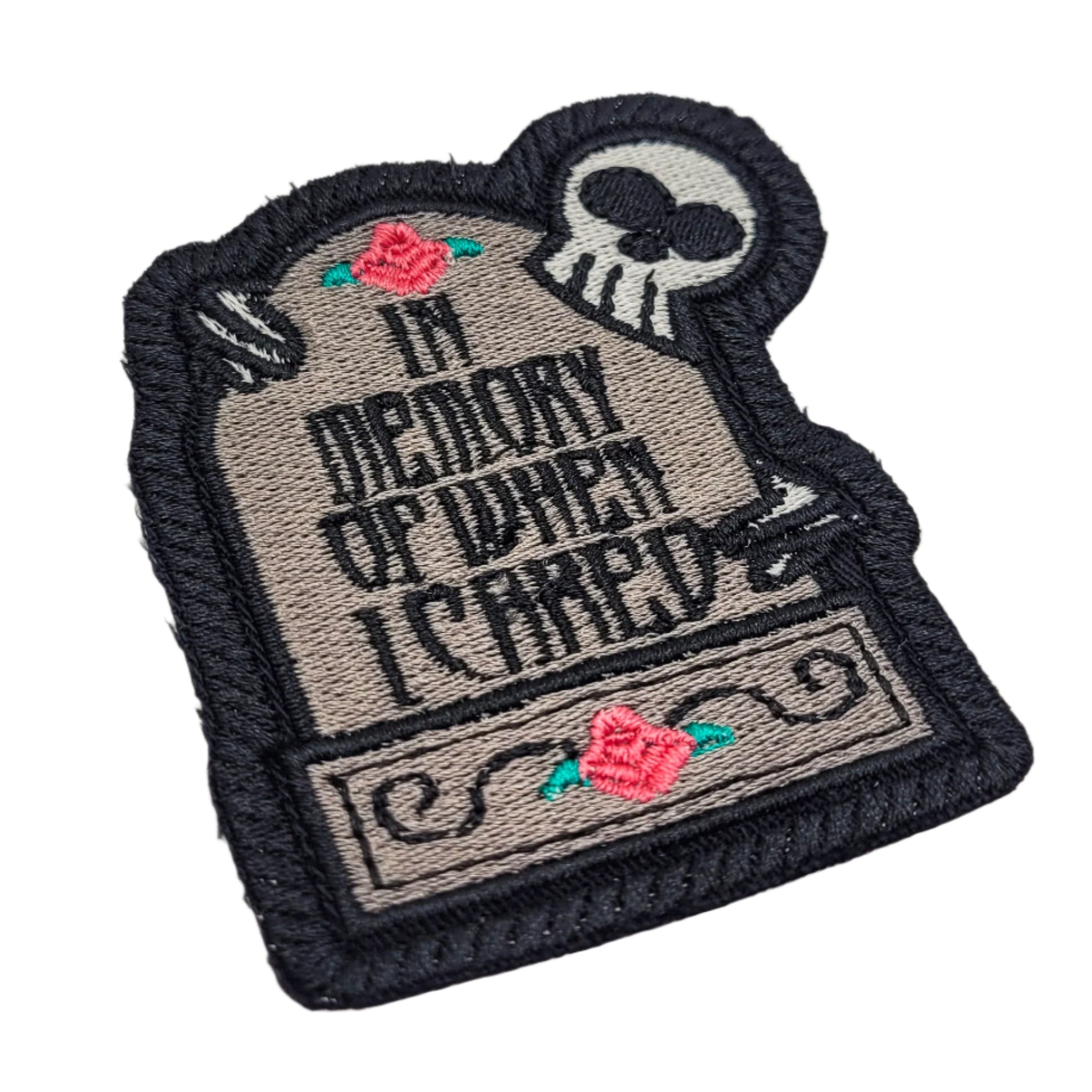 In Memory Of When I Cared Embroidered Patch