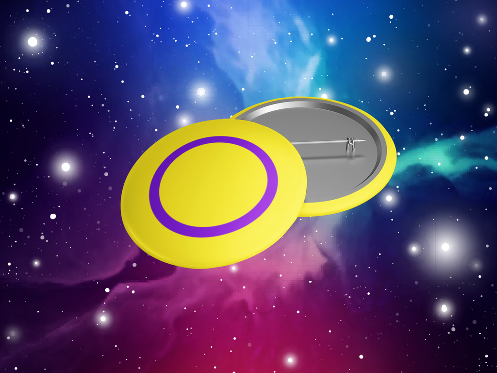 Intersex Flag Pinback Button
