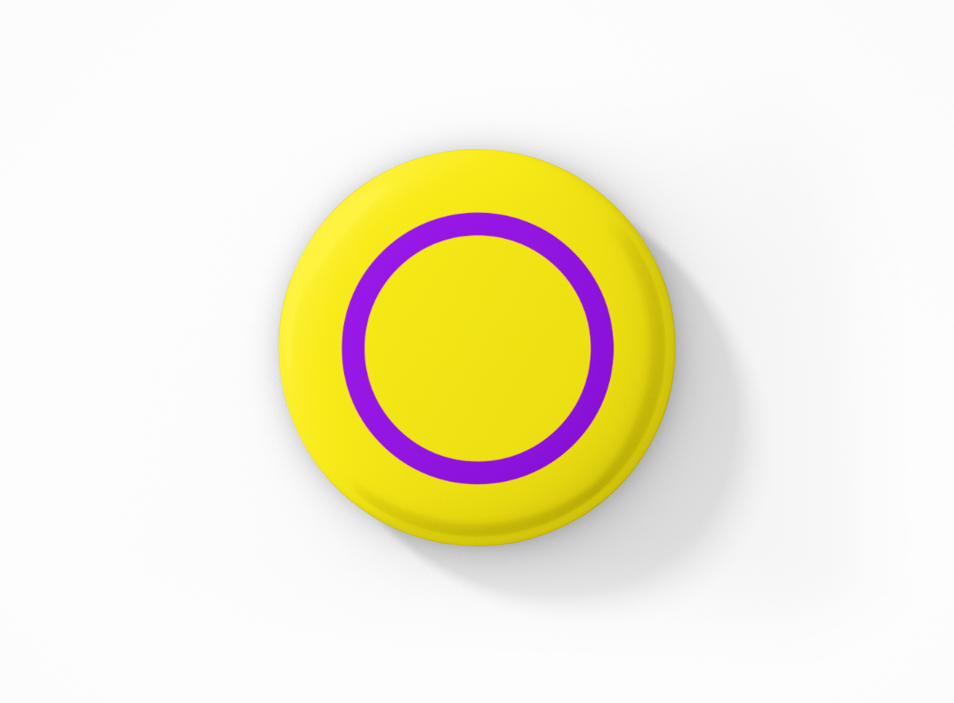 Intersex Flag Pinback Button