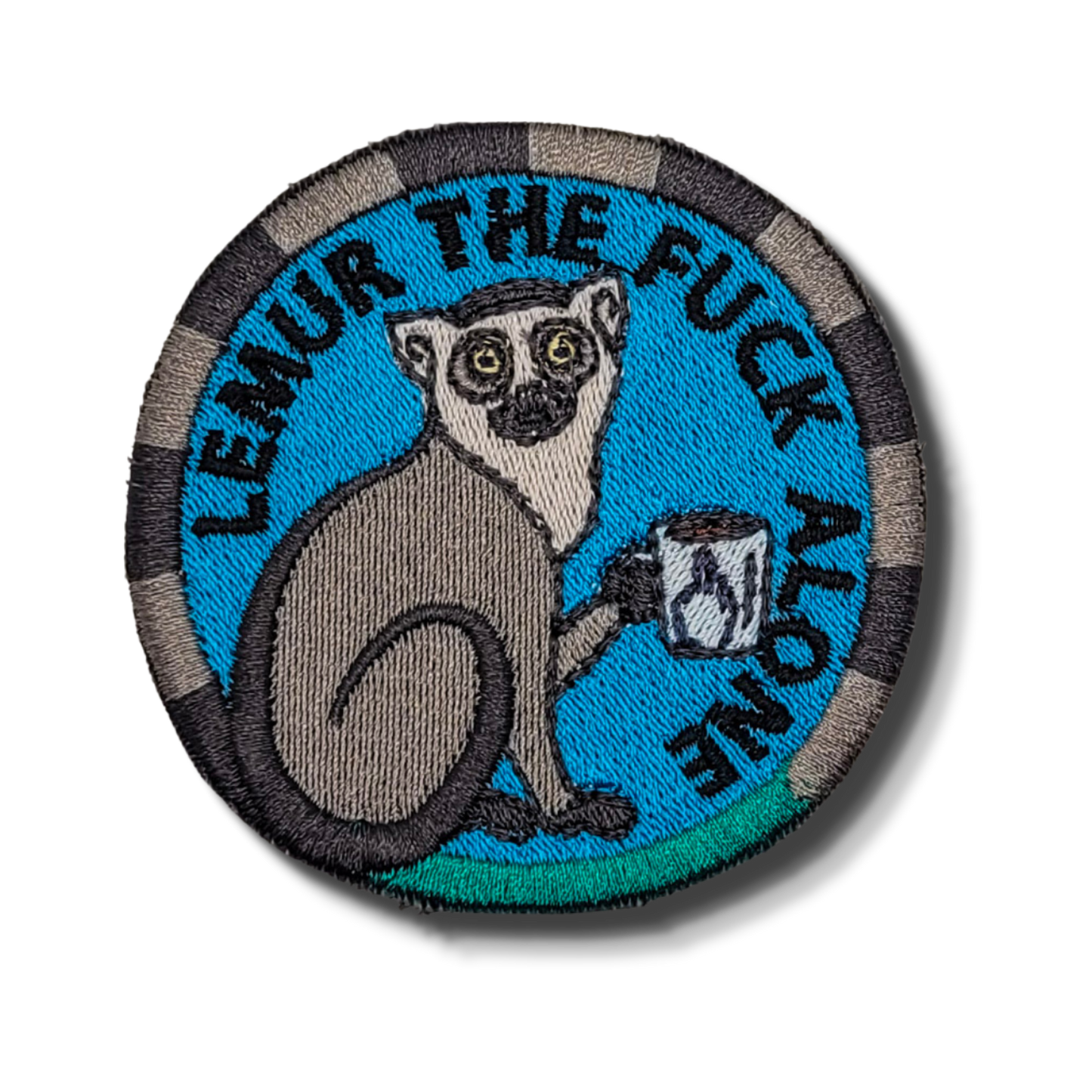 Lemur The Fuck Alone Embroidered Patch