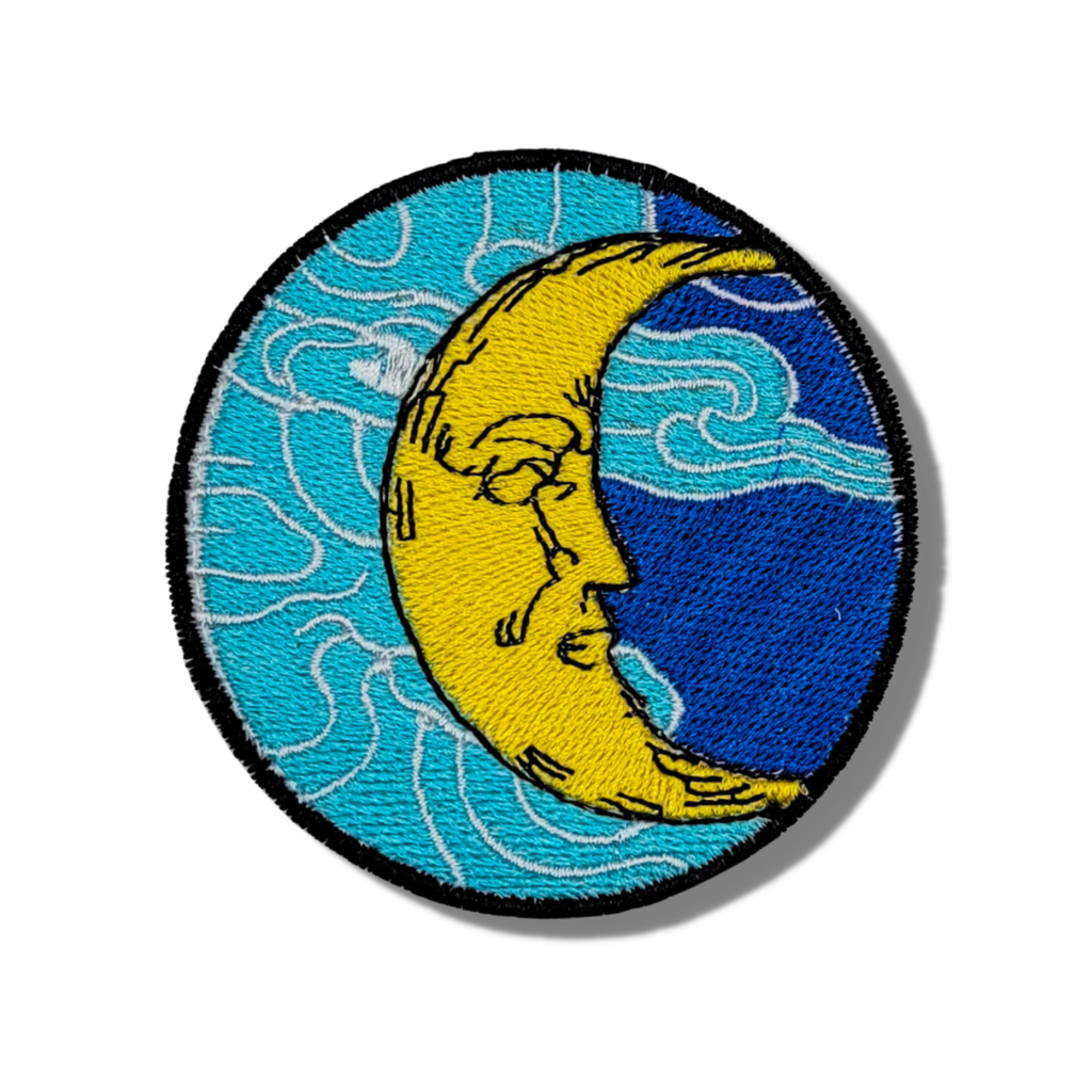 Man in the Moon Embroidered Patch