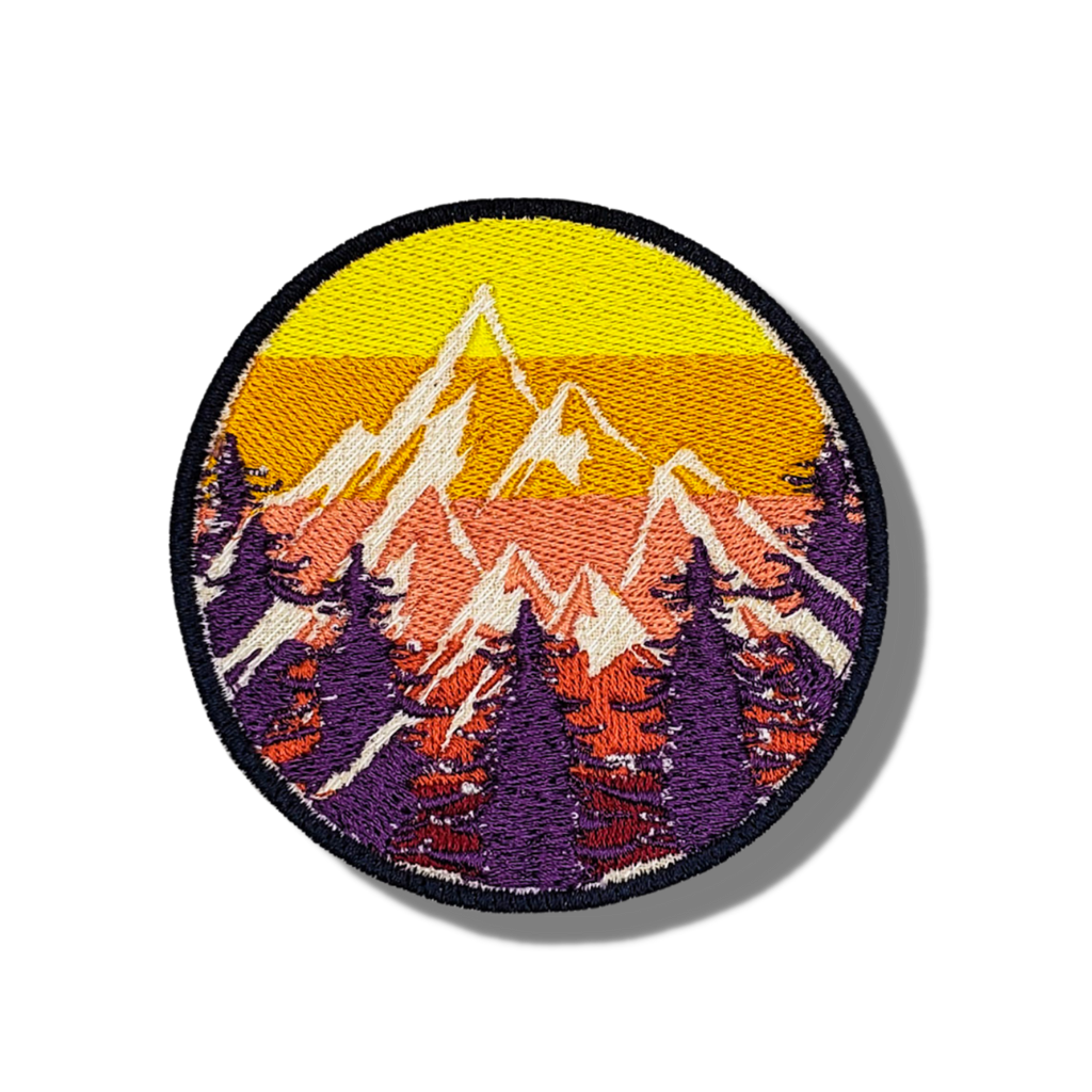 Patch brodé Skyline de montagne