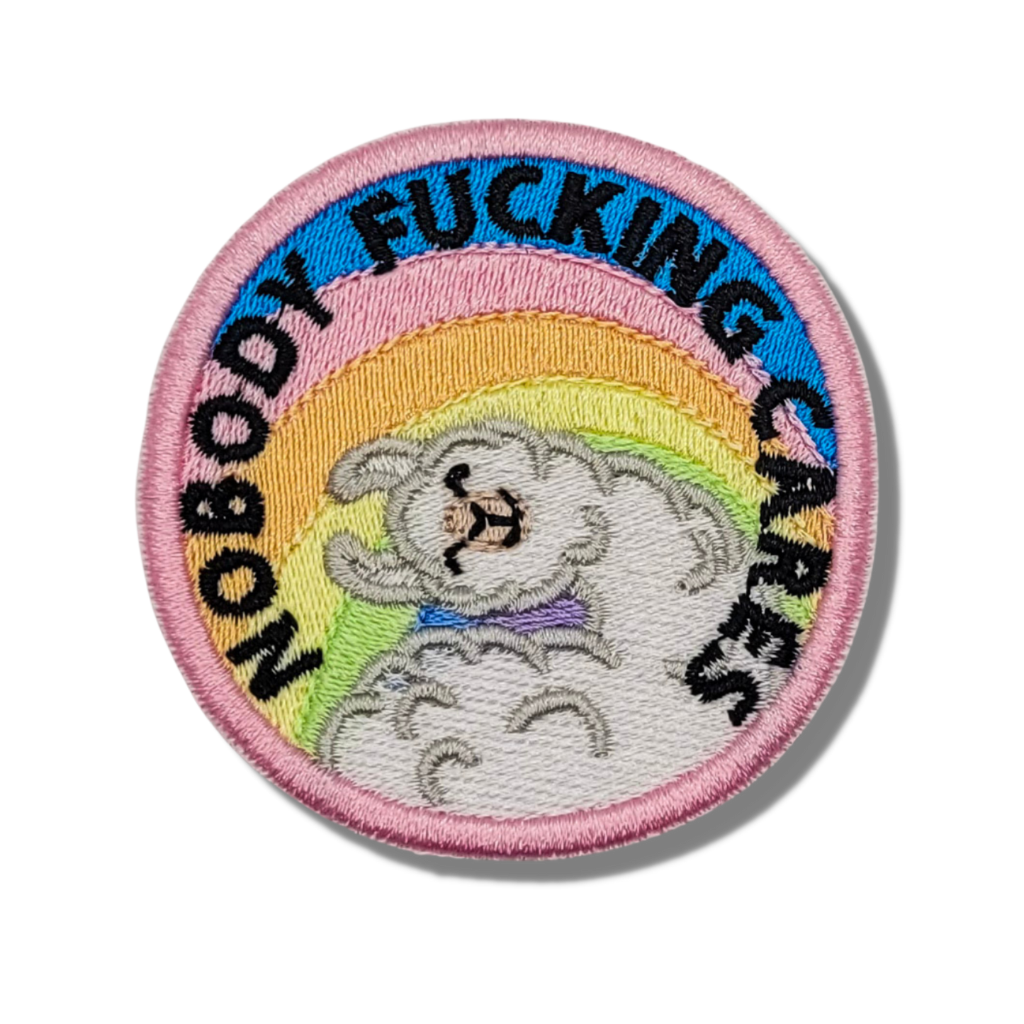 Nobody Fucking Cares Embroidered Patch