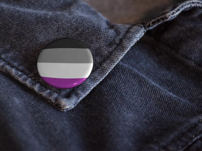 Non-binary Flag Pinback Button