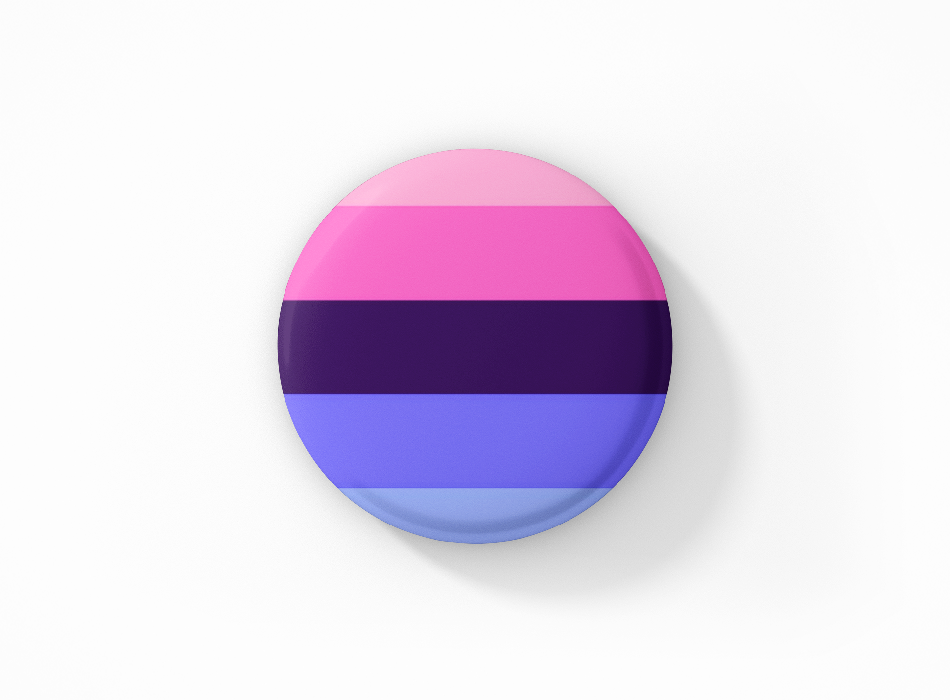 Botón con la bandera omnisexual