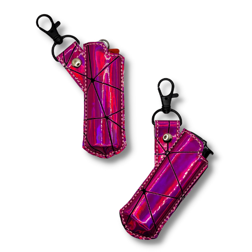 Pink Holographic Lighter Case