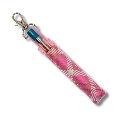 Pink Plaid Vape Pen Holder & Case