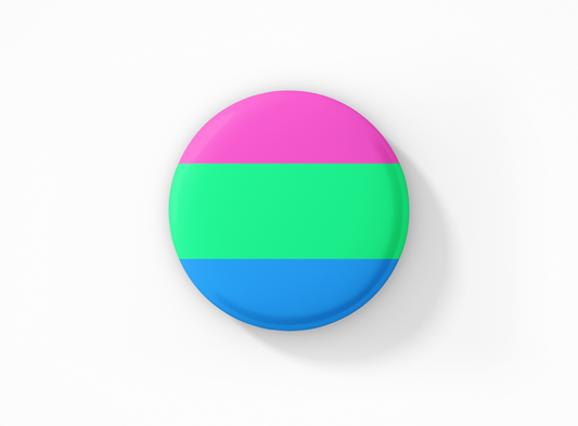 Polysexual Flag Pinback Button