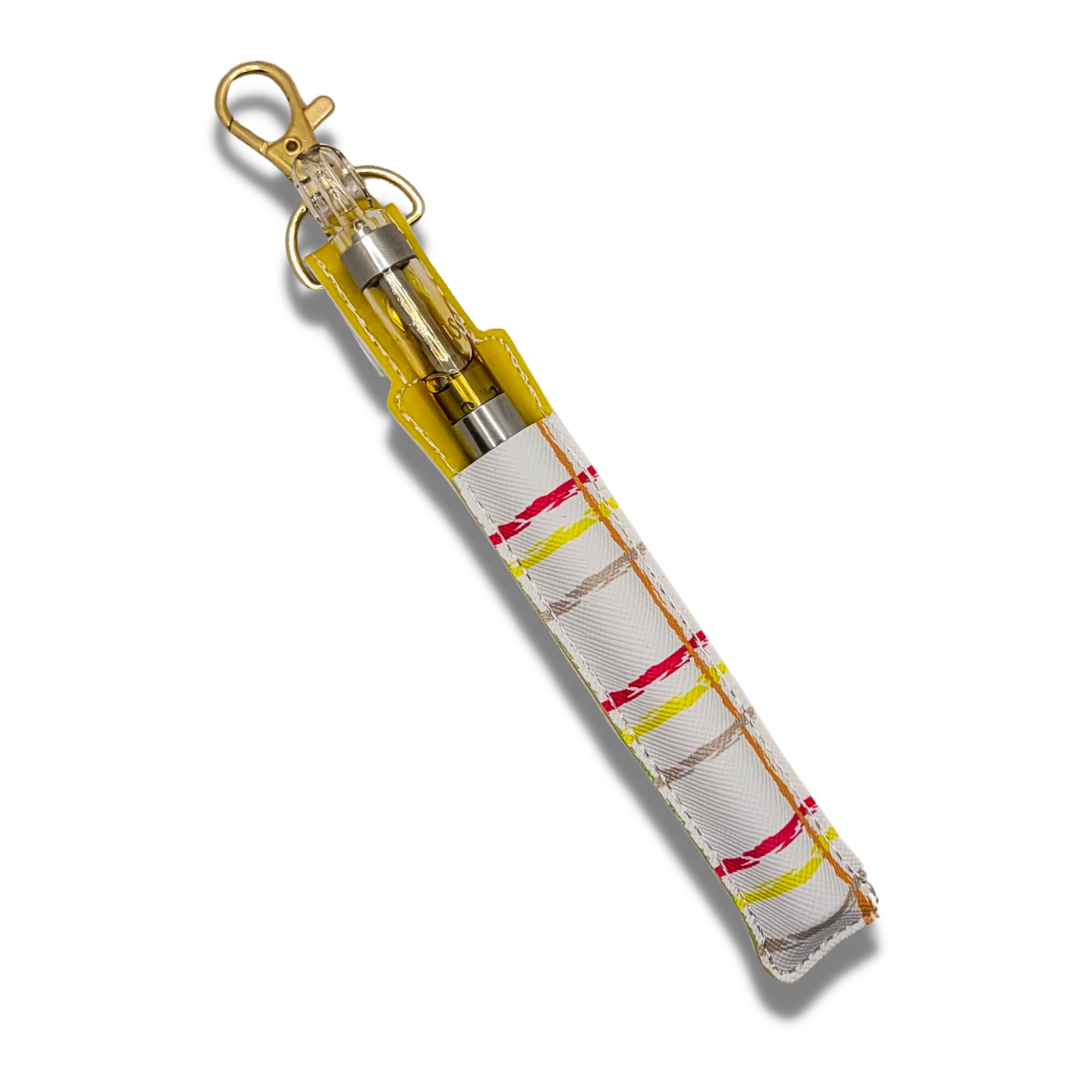 Sunshine Plaid Vinyl Pen Case