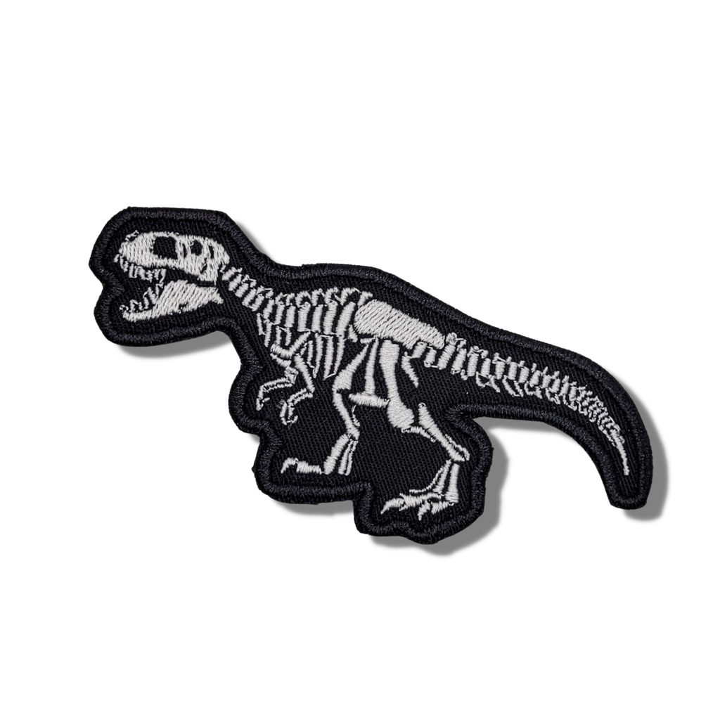 T-Rex Skeleton Embroidered Patch