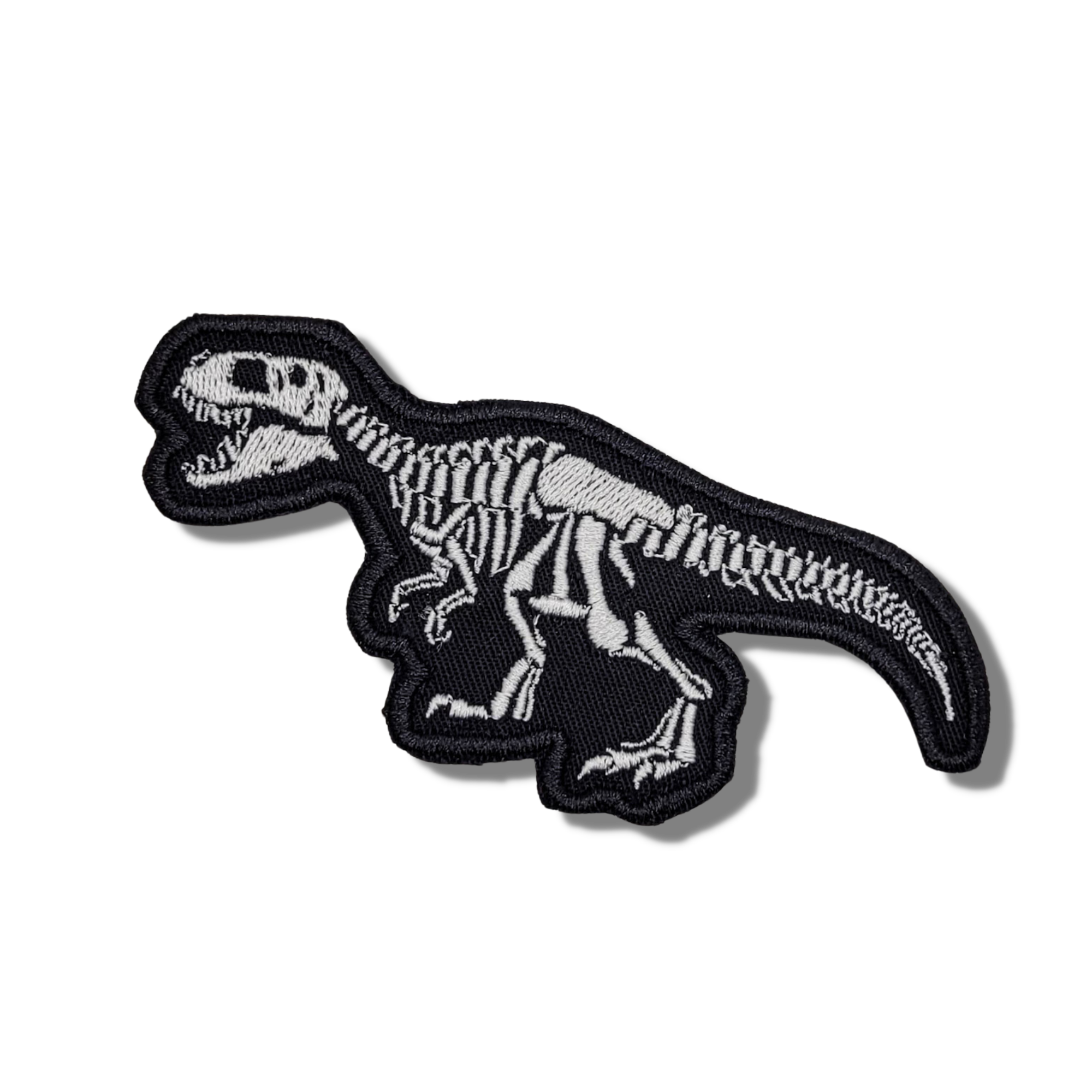 T-Rex Skeleton Embroidered Patch