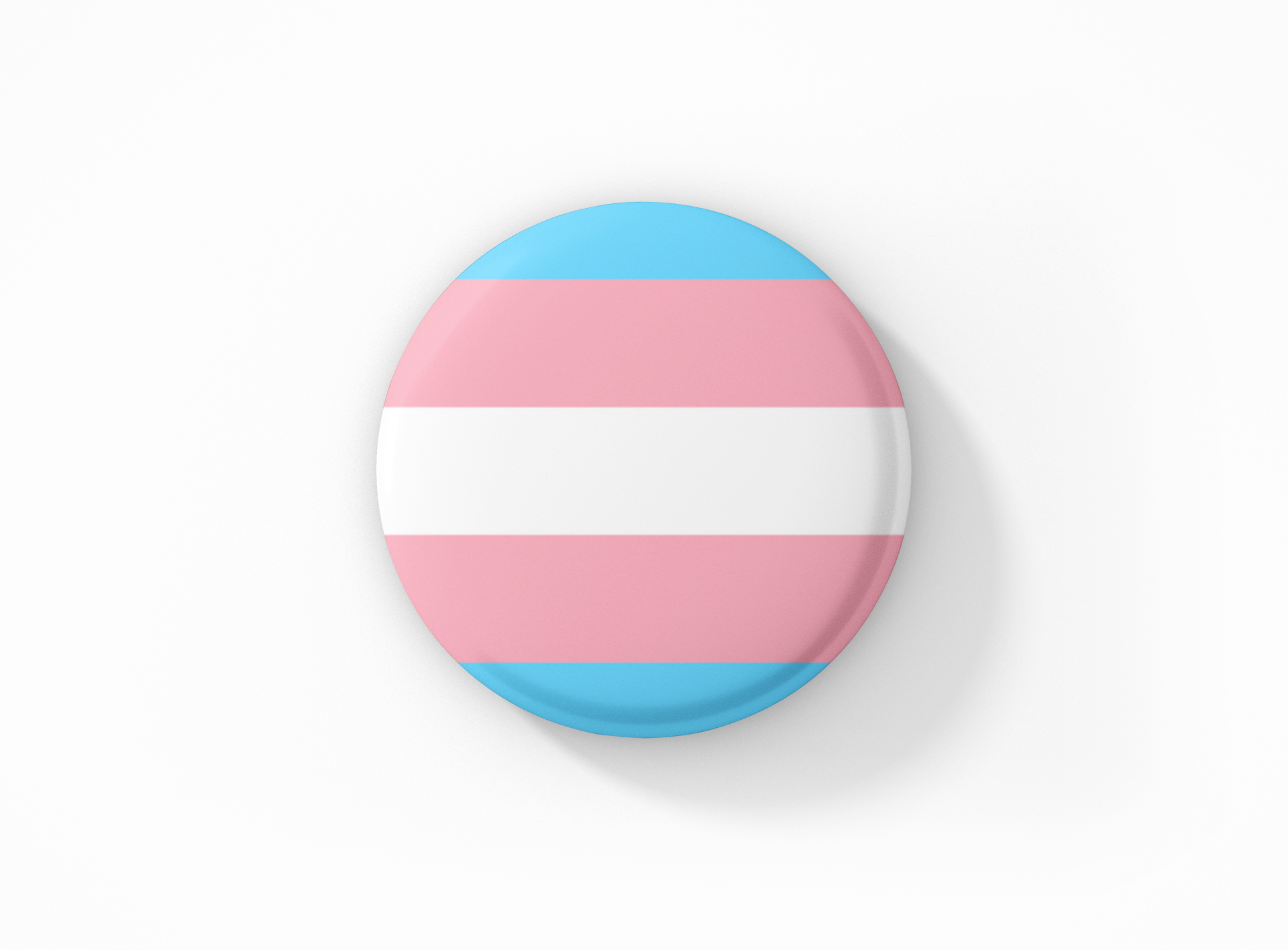 Botón con la bandera transgénero