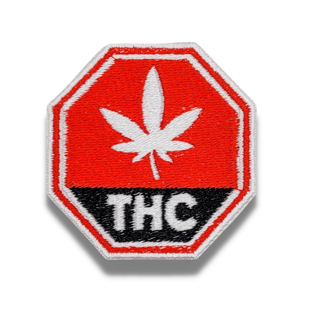 THC Label Embroidered Patch