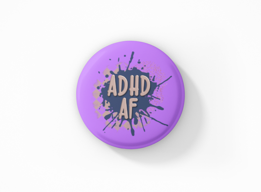ADHD AF Pinback Button