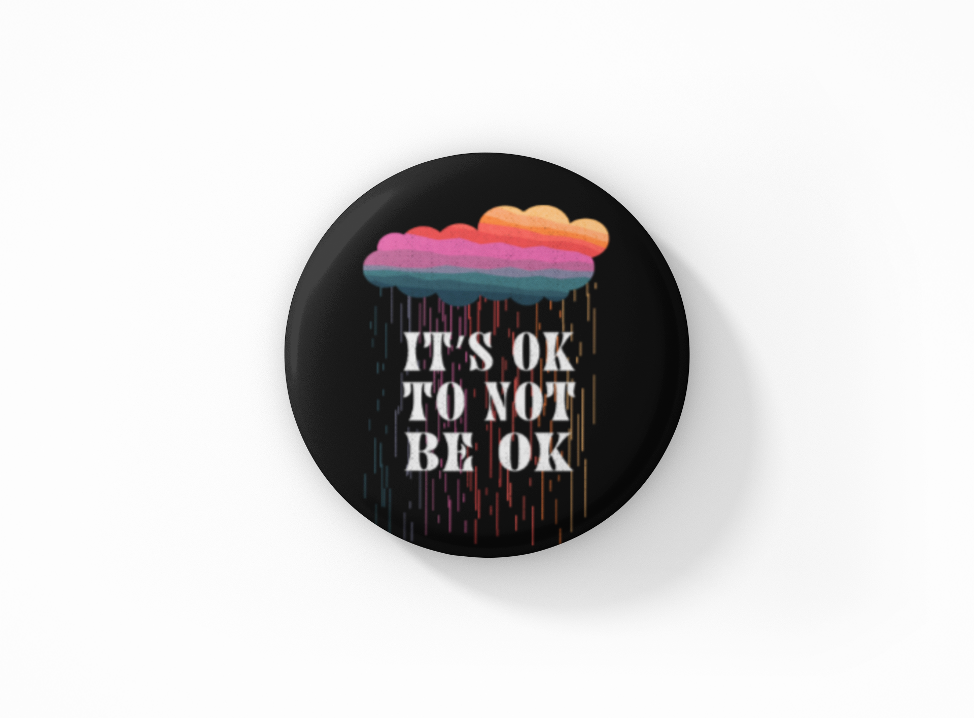 Bouton Pinback « C'est OK de ne pas être OK »