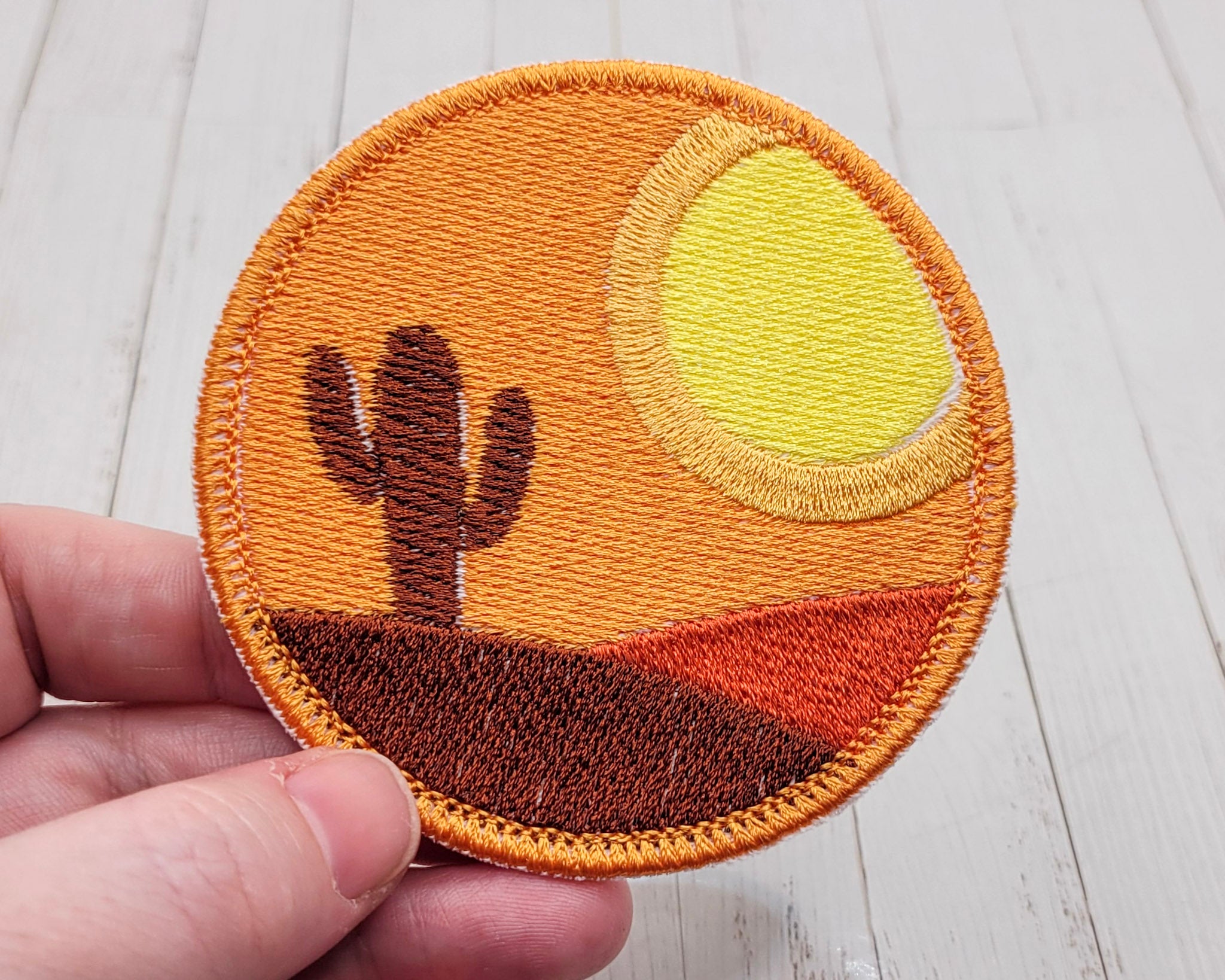 Desert Sunset Embroidered Patch