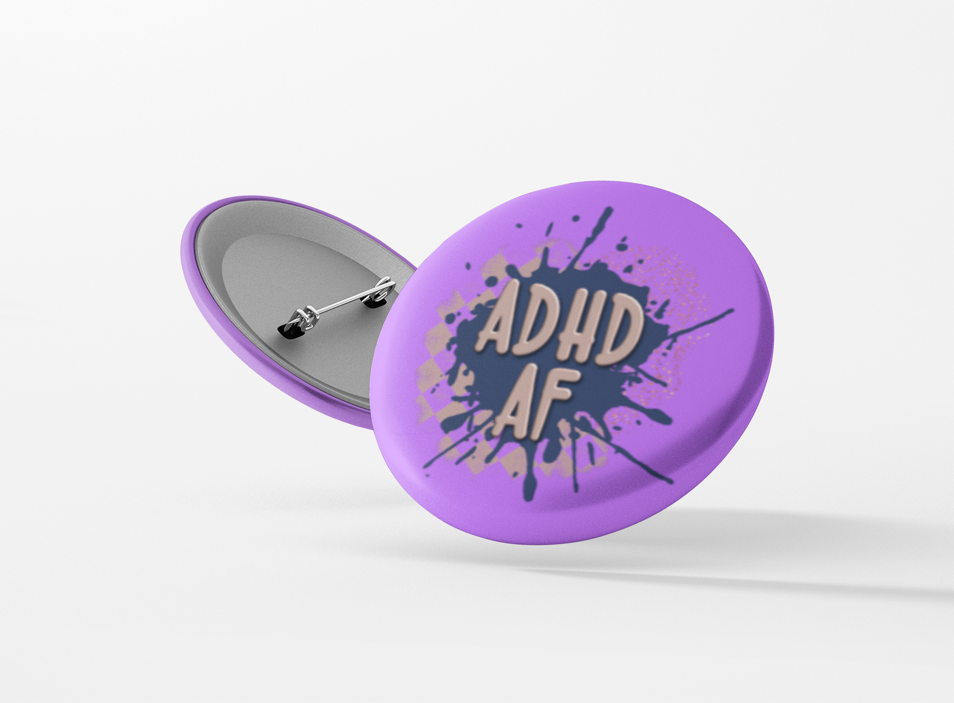 ADHD AF Pinback Button
