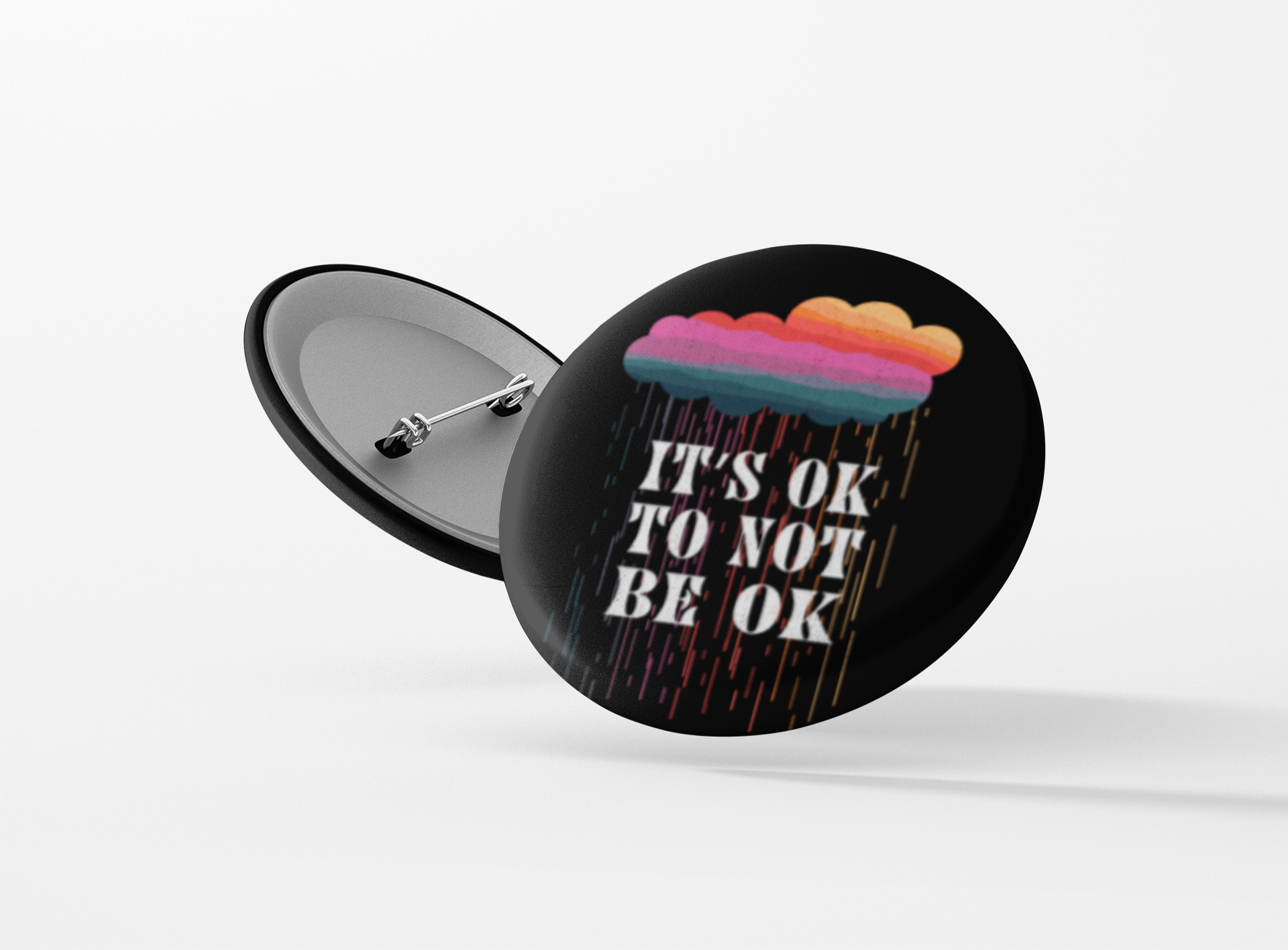 Bouton Pinback « C'est OK de ne pas être OK »