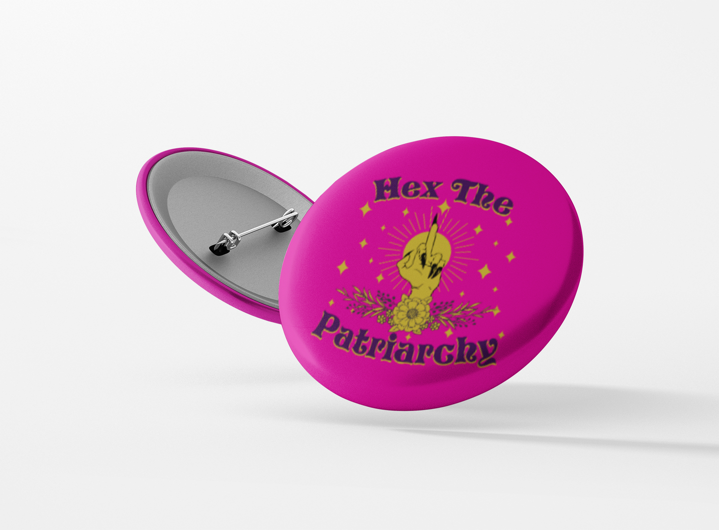 Hex the Patriarchy Pinback Button