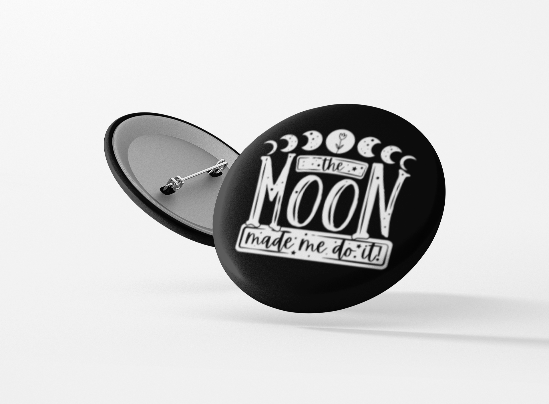 Botón pinback La luna me obligó a hacerlo